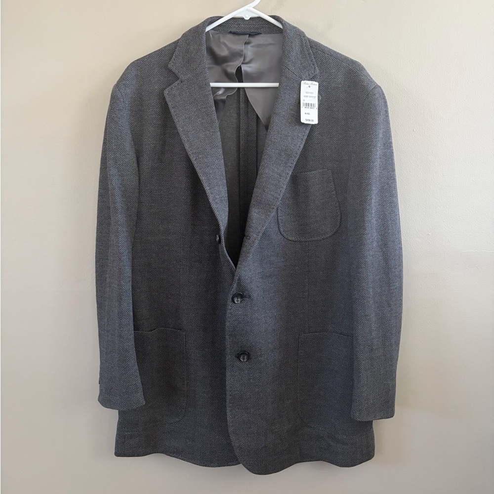 Brooks Brothers Men's‎ Sport Coat Dark Grey Size 46R NWT